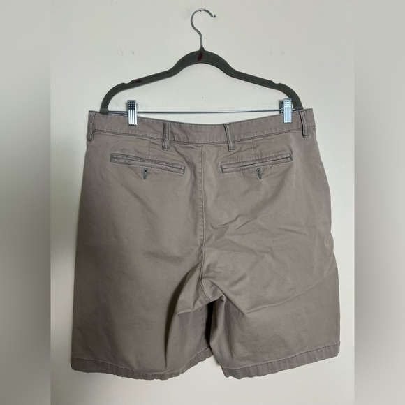 L.L.Bean Mens Taupe Flat Front Shorts Classic Style Cotton Streetwear Outdoor 38 - Picture 9 of 14